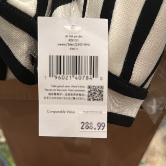 Kate Spade Turtleneck Ponte Striped Dress NWT - Picture 10 of 10